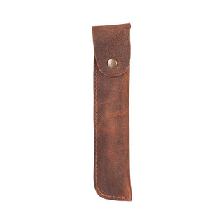 Penna Leather Pen Pouch, Saddle Brown - UnBranded