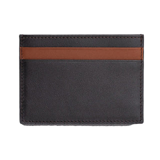 Pisa Men’s Dual - Color Leather Card Holder – Mapi Edition, Brown & Tan - Mapi
