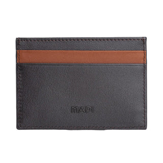 Pisa Men’s Dual - Color Leather Card Holder – Mapi Edition, Brown & Tan - Mapi