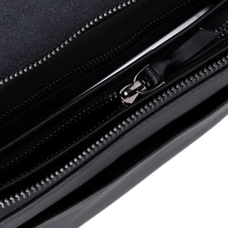 Prestige Leather Clutch Bag, Rustic Black - UnBranded