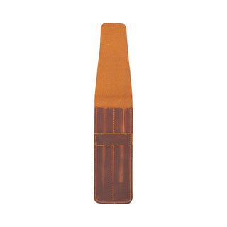 Punta Leather Pen Pouch, Saddle Brown - BlackBrook Case