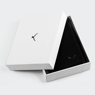 Ravenna Unisex Booktype Leather Card Holder – Mapi Edition, Black - Mapi