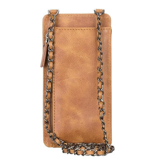 Riviera Crossbody Phone Case and Wallet, Golden Brown - UnBranded