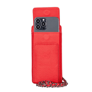 Riviera Crossbody Phone Case and Wallet, Red - UnBranded