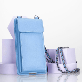 Riviera Crossbody Phone Case and Wallet, Royal Blue - UnBranded