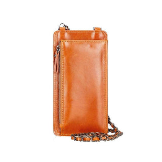 Riviera Crossbody Phone Case and Wallet, Rustic Tan - UnBranded