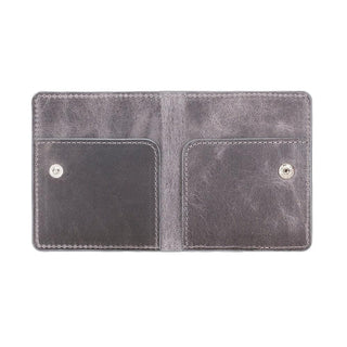 Robin Leather Wallet, Rustic Black - UnBranded