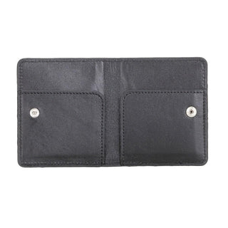 Robin Leather Wallet, Rustic Black - UnBranded