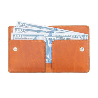 Robin Leather Wallet, Saddle Brown - BlackBrook Case