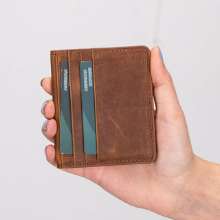 Robin Leather Wallet, Saddle Brown - UnBranded