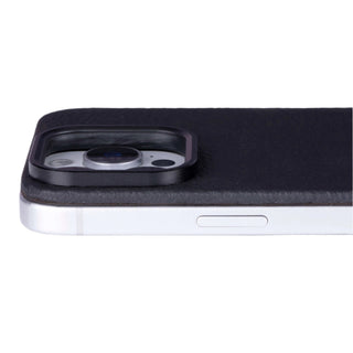 Rohan Magnetic Leather Back iPhone 16 Pro Max Case, Pebble Black - BlackBrook Case