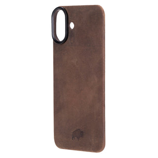Rohan MagSafe Leather Back Case - iPhone 16 Plus, Distressed Coffee - BlackBrook Case
