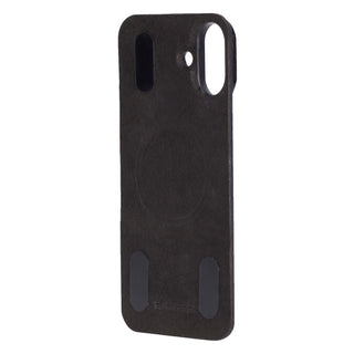 Rohan MagSafe Leather Back Case - iPhone 16 Plus, Pebble Black - BlackBrook Case