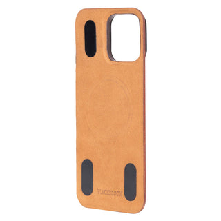 Rohan MagSafe Leather Back Case - iPhone 16 Pro Max, Burnished Tan - BlackBrook Case