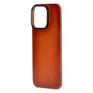 Rohan MagSafe Leather Back Case - iPhone 16 Pro Max, Burnished Tan - BlackBrook Case