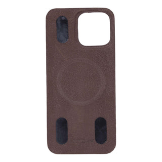 Rohan MagSafe Leather Back Case - iPhone 16 Pro Max, Distressed Coffee - BlackBrook Case