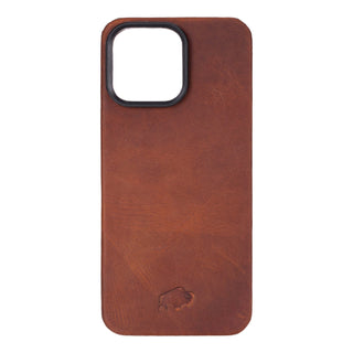 Rohan MagSafe Leather Back Case - iPhone 16 Pro Max, Golden Brown - BlackBrook Case