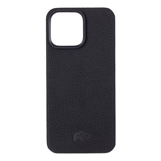 Rohan MagSafe Leather Back Case - iPhone 16 Pro Max, Pebble Black - BlackBrook Case