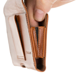 Rook Belt Clip Holster, 6.1" Phones, Burnished Tan - BlackBrook Case