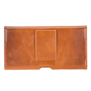 Rook Belt Clip Holster, 6.1" Phones, Burnished Tan - BlackBrook Case
