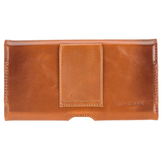Rook Belt Clip Holster, 6.1" Phones, Burnished Tan - BlackBrook Case