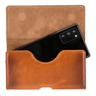 Rook Belt Clip Holster, 6.1" Phones, Burnished Tan - BlackBrook Case