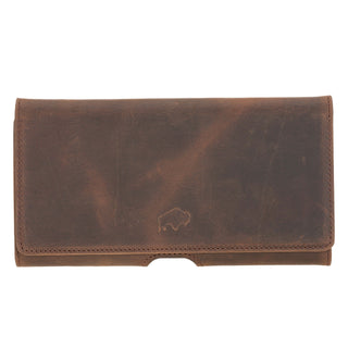 Rook Belt Clip Holster, 6.1" Phones, Distressed Coffee - BlackBrook Case