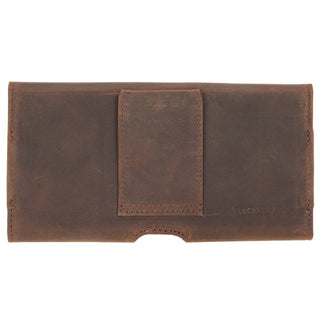 Rook Belt Clip Holster, 6.1" Phones, Distressed Coffee - BlackBrook Case