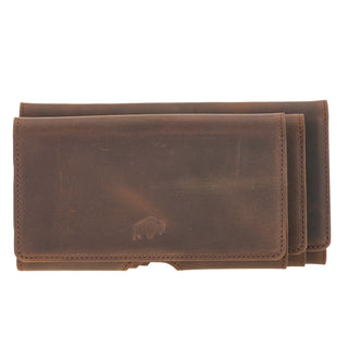 Rook Belt Clip Holster, 6.1" Phones, Distressed Coffee - BlackBrook Case