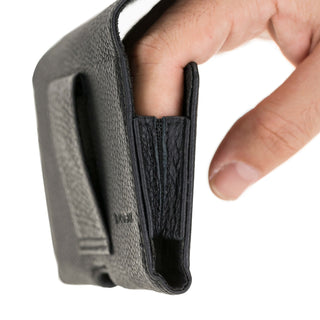 Rook Belt Clip Holster, 6.1" Phones, Pebble Black - BlackBrook Case