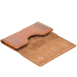 Rook Belt Clip Holster, 6.9" Phones, Burnished Tan - BlackBrook Case