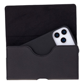 Rook Belt Clip Holster, 6.9" Phones, Pebble Black - BlackBrook Case