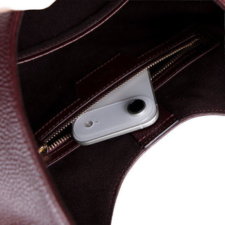 Rosa Leather Women's Bag, Burgundy - BlackBrook Case