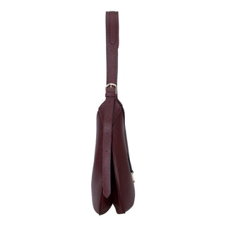 Rosa Leather Women's Bag, Burgundy - BlackBrook Case