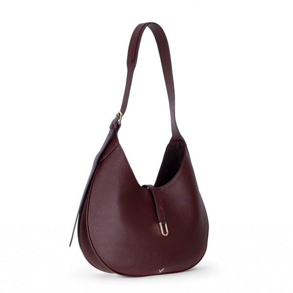Rosa Leather Women's Bag, Burgundy