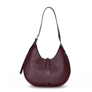 Rosa Leather Women's Bag, Burgundy - BlackBrook Case