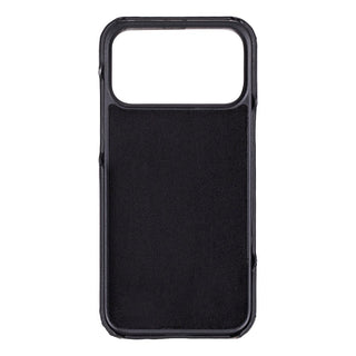 Rowen SlimShield Leather Case – iPhone 17 Pro Max, Rustic Black - UnBranded