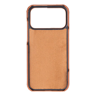 Rowen SlimShield Leather Case – iPhone 17 Pro Max, Rustic Tan - UnBranded