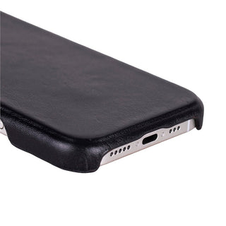 Rowen SlimShield Leather Case – iPhone 17 Pro, Rustic Black - UnBranded