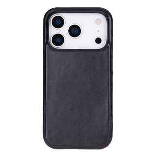Rowen SlimShield Leather Case – iPhone 17 Pro, Rustic Black - UnBranded