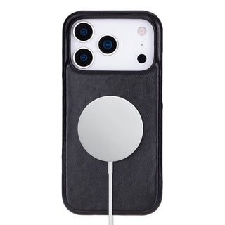 Rowen SlimShield Leather Case – iPhone 17 Pro, Rustic Black - UnBranded