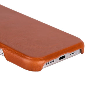Rowen SlimShield Leather Case – iPhone 17 Pro, Rustic Tan - UnBranded