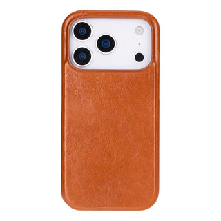 Rowen SlimShield Leather Case – iPhone 17 Pro, Rustic Tan - UnBranded