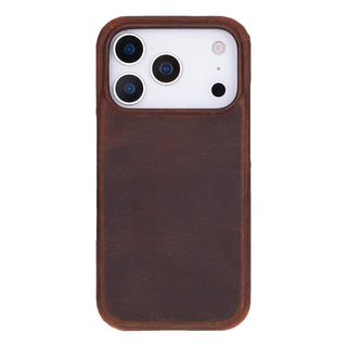 Rowen SlimShield Leather Case – iPhone 17 Pro, Saddle Brown - UnBranded