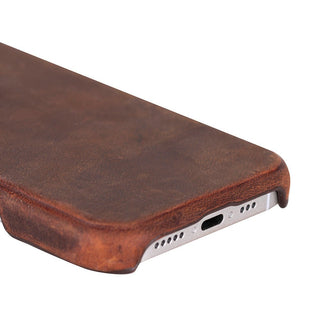 Rowen SlimShield Leather Case – iPhone 17 Pro, Saddle Brown - UnBranded