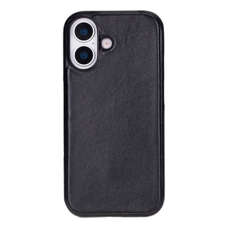 Rowen SlimShield Leather Case – iPhone 17, Rustic Black - UnBranded