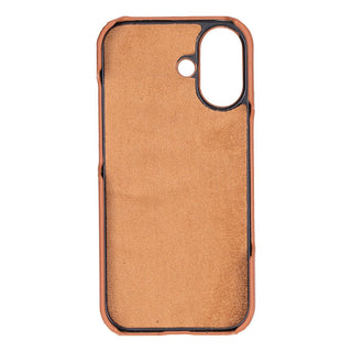 Rowen SlimShield Leather Case – iPhone 17, Rustic Tan - UnBranded