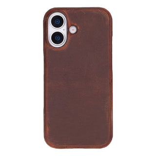 Rowen SlimShield Leather Case – iPhone 17, Saddle Brown - UnBranded