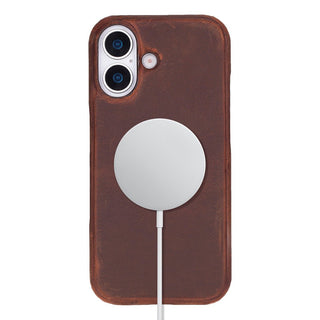 Rowen SlimShield Leather Case – iPhone 17, Saddle Brown - UnBranded
