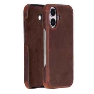 Rowen SlimShield Leather Case – iPhone 17, Saddle Brown - UnBranded